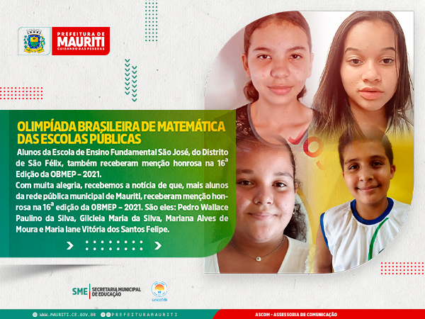 OLIMPÍADA BRASILEIRA DE MATEMÁTICA DAS ESCOLAS PÚBLICAS